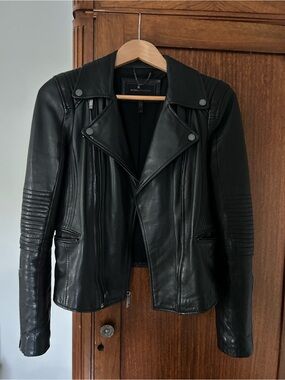 BCBGMaxAzria Black Leather Jacket